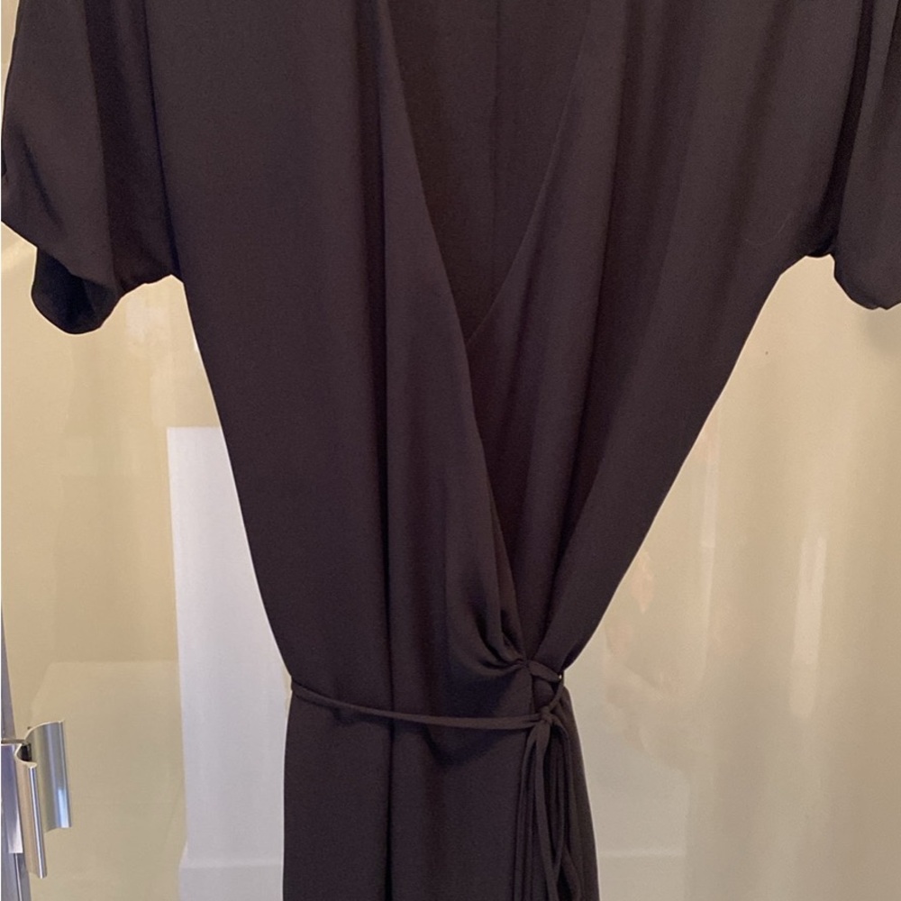 Elegant Black Wrap Dress